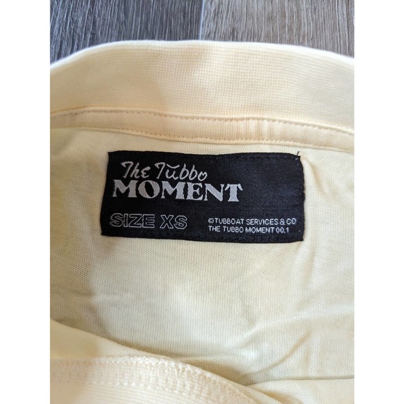 NWT The Tubbo Moment  Logo Graphic T Shirt Medium Men's Yellow Short Sleeve - Picture 5 of 6